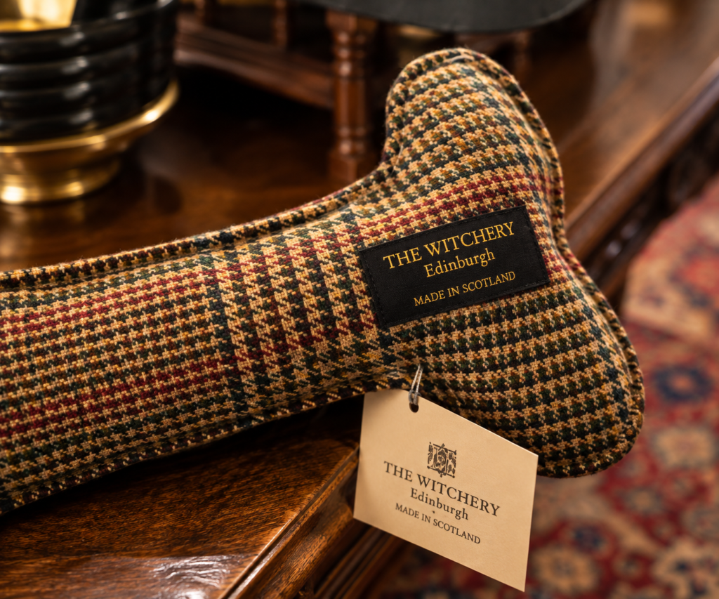 Bespoke tweed designed by Araminta Campbell for The Witchery in Edinburgh